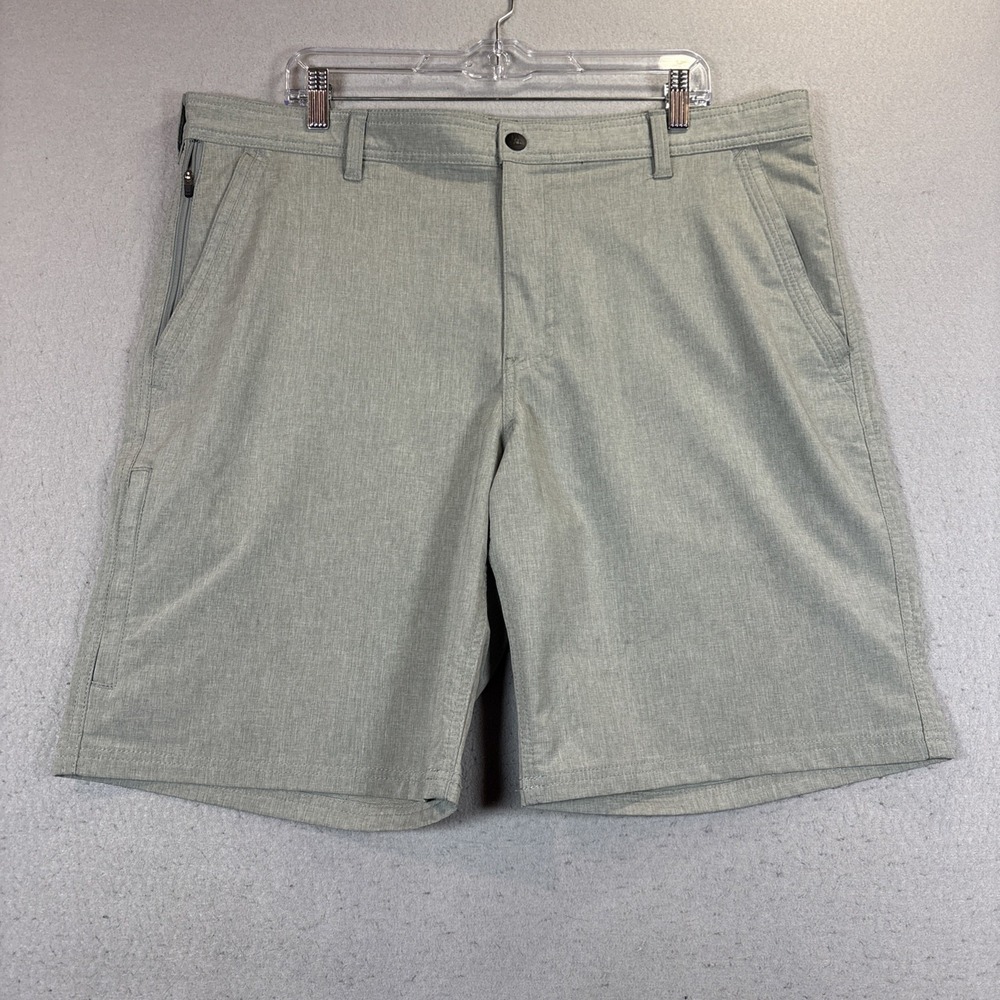 GH Bass Shorts Men 38x10 Heathered Gray Outdoor Hiking Golf Casual Athleisure